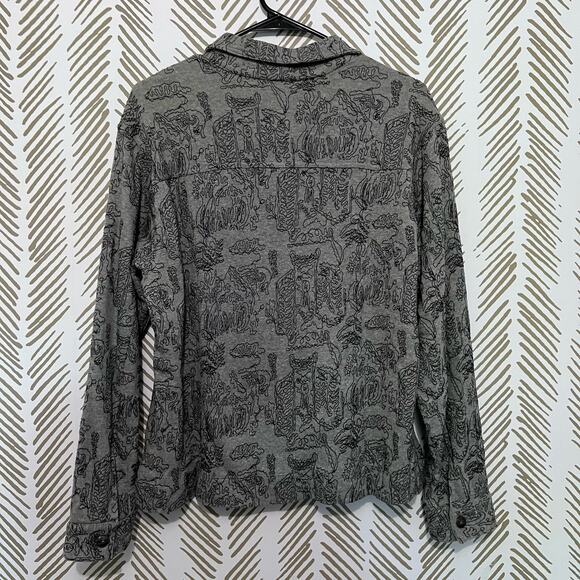 Chicos Jacket/Button Sweater Sz 2/LG - Picture 6 of 8